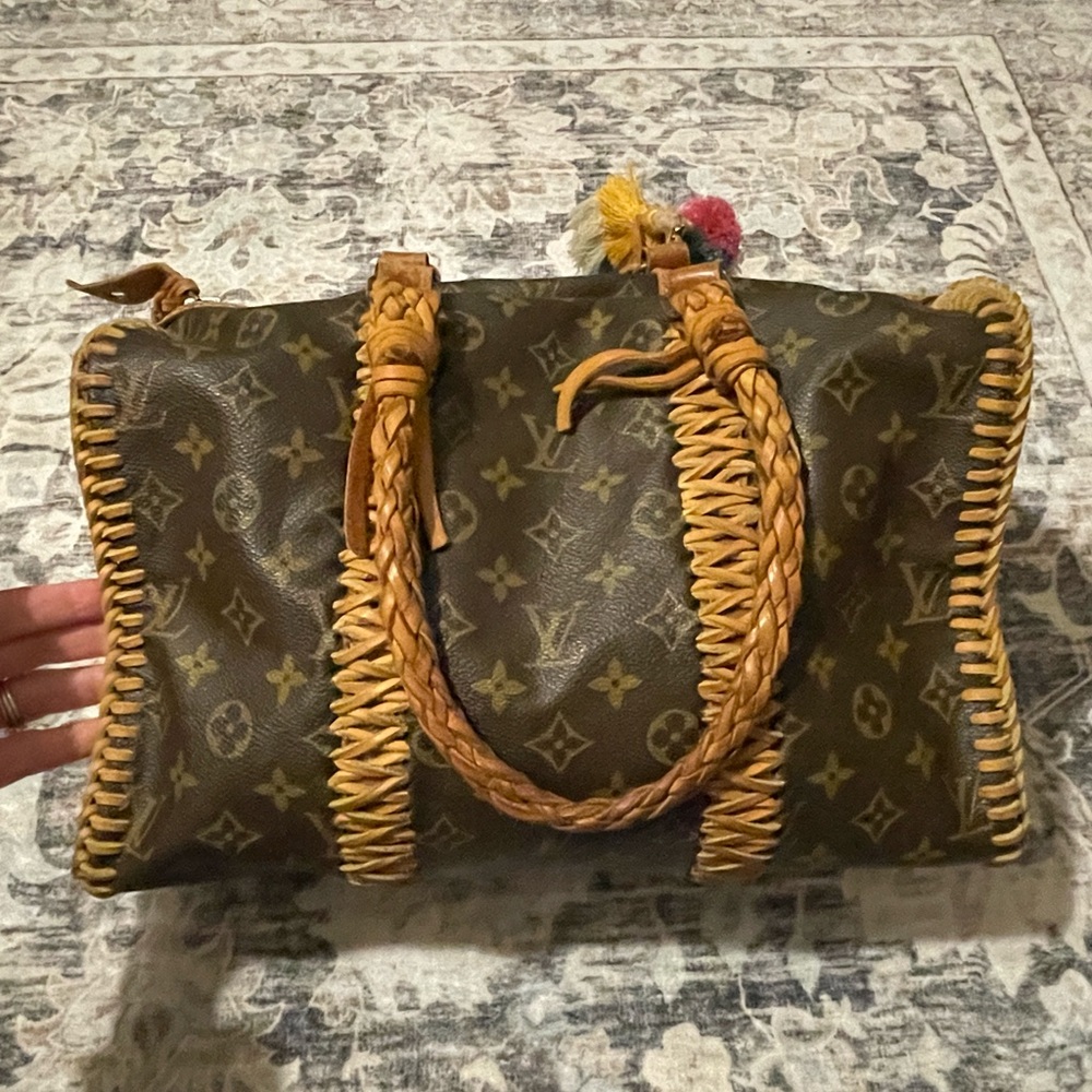 Louis Vuitton Brown Tote with Multicolor Tassels - Picture 7 of 8